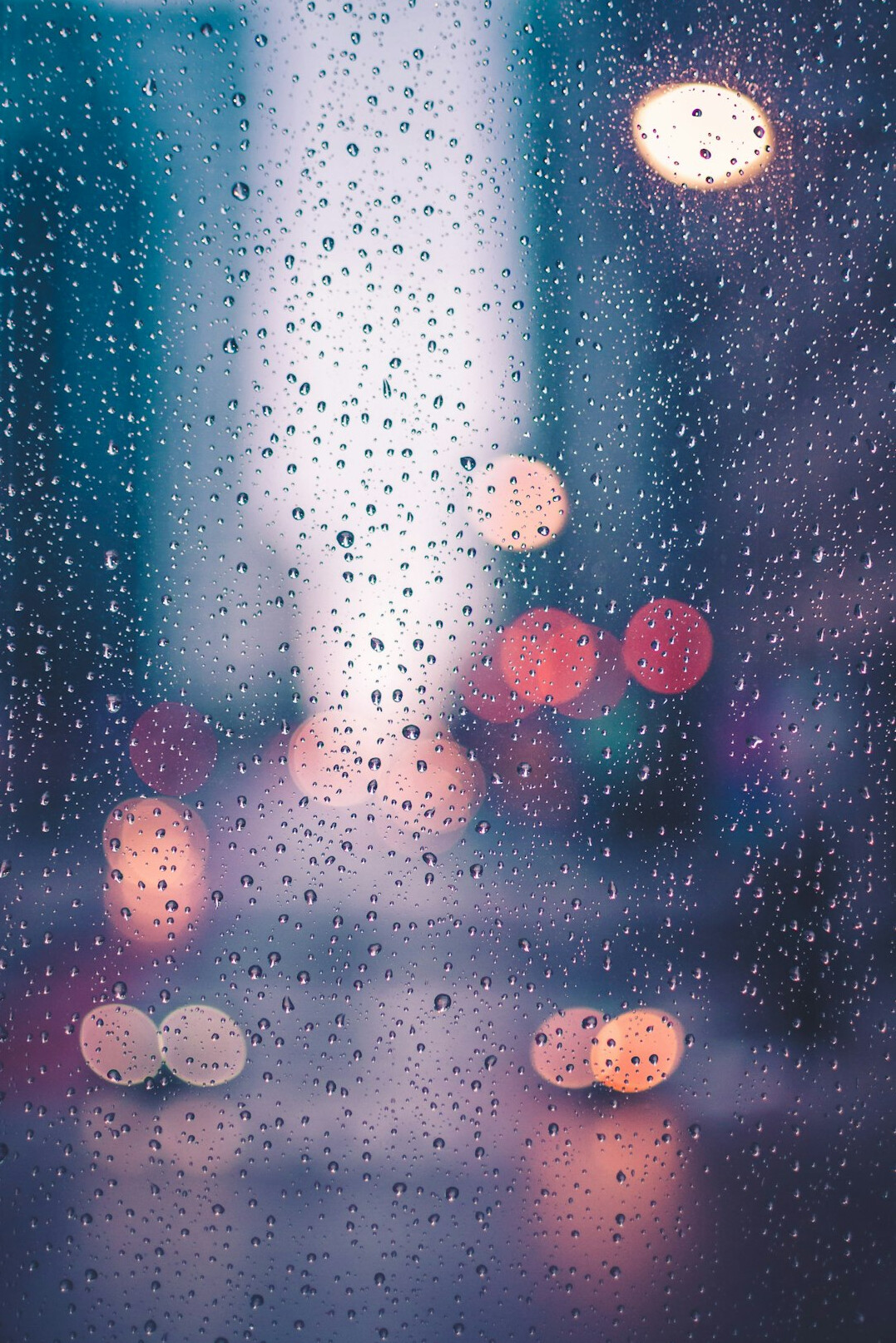rainy window view